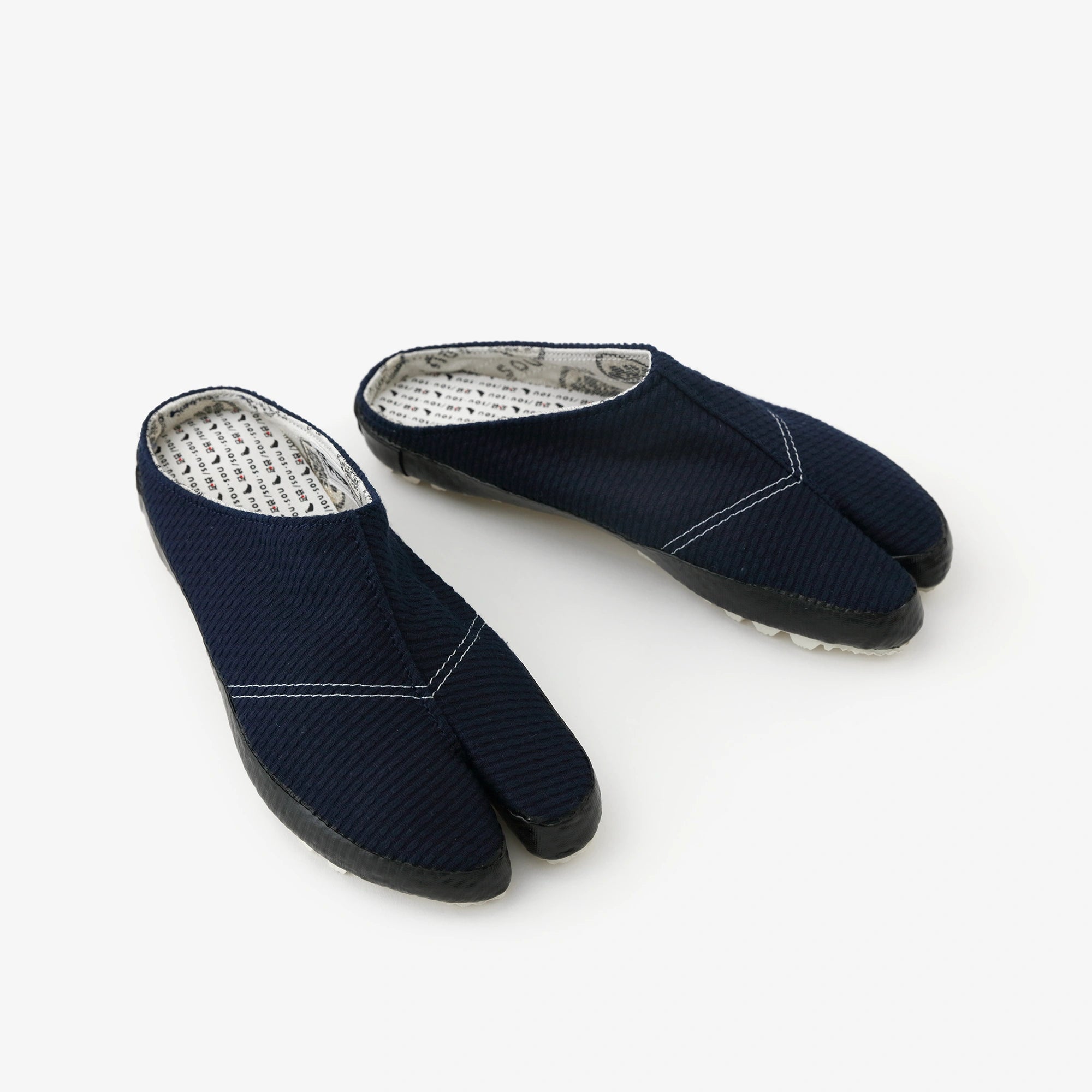 Chaussettes tabi adhésives/Sashiko Indigo
