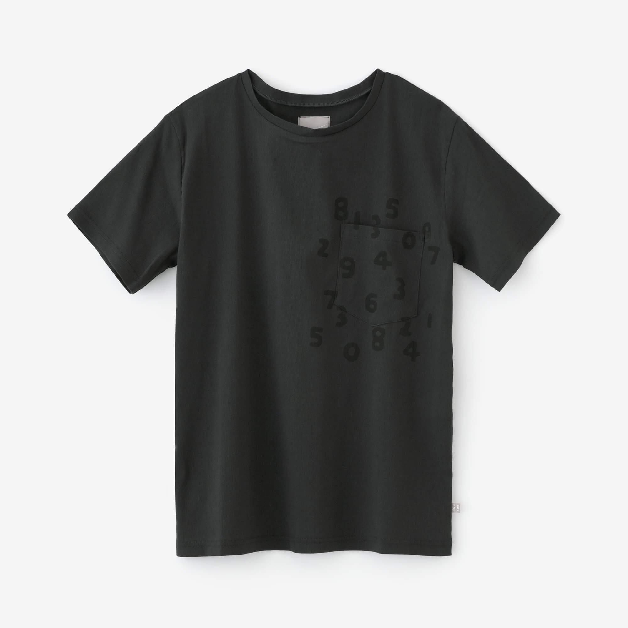 高島縮 40/40 半袖ポケットTシャツ／濃鉛（こいなまり）×SO-SU-U昆
