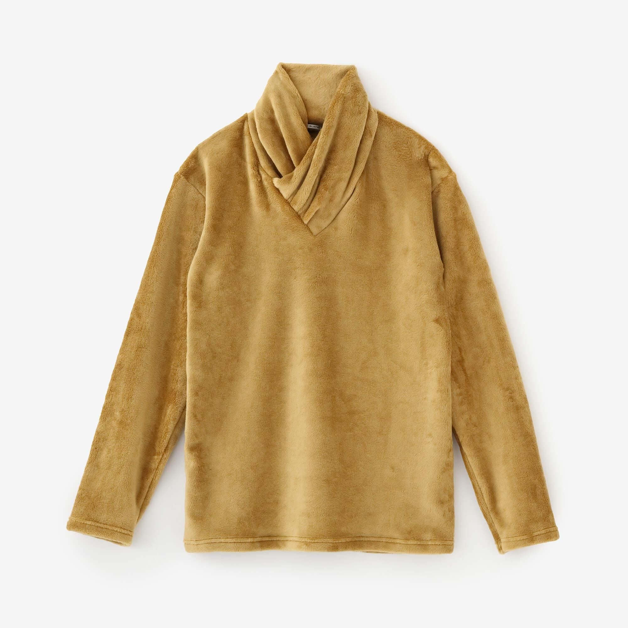 ボンバーヒート(R)  天鵞絨編（びろうどあみ） 衿巻ジバン／榛色（はしばみいろ）▲