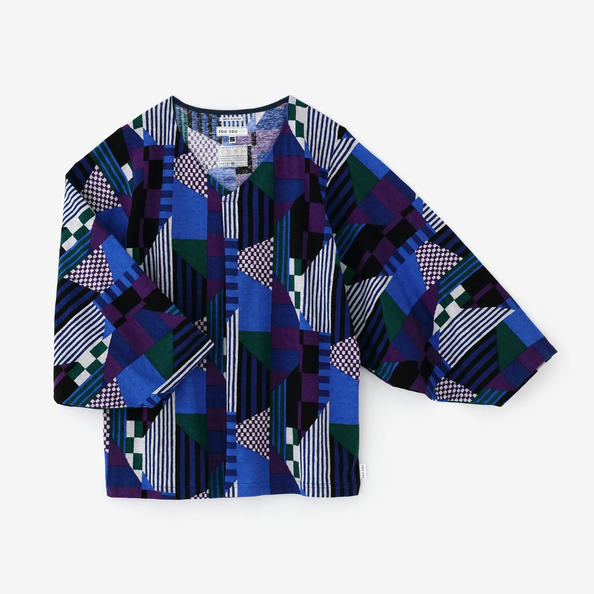 薙刀袖襞（なぎなたそでひだ）ジバン／幾何文（きかもん）