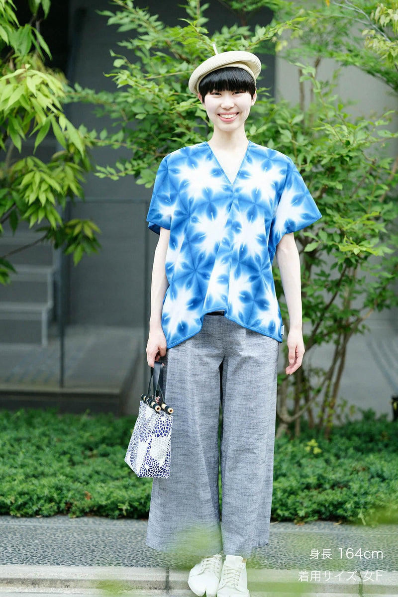 伊勢木綿 文 四角衣 二つ身