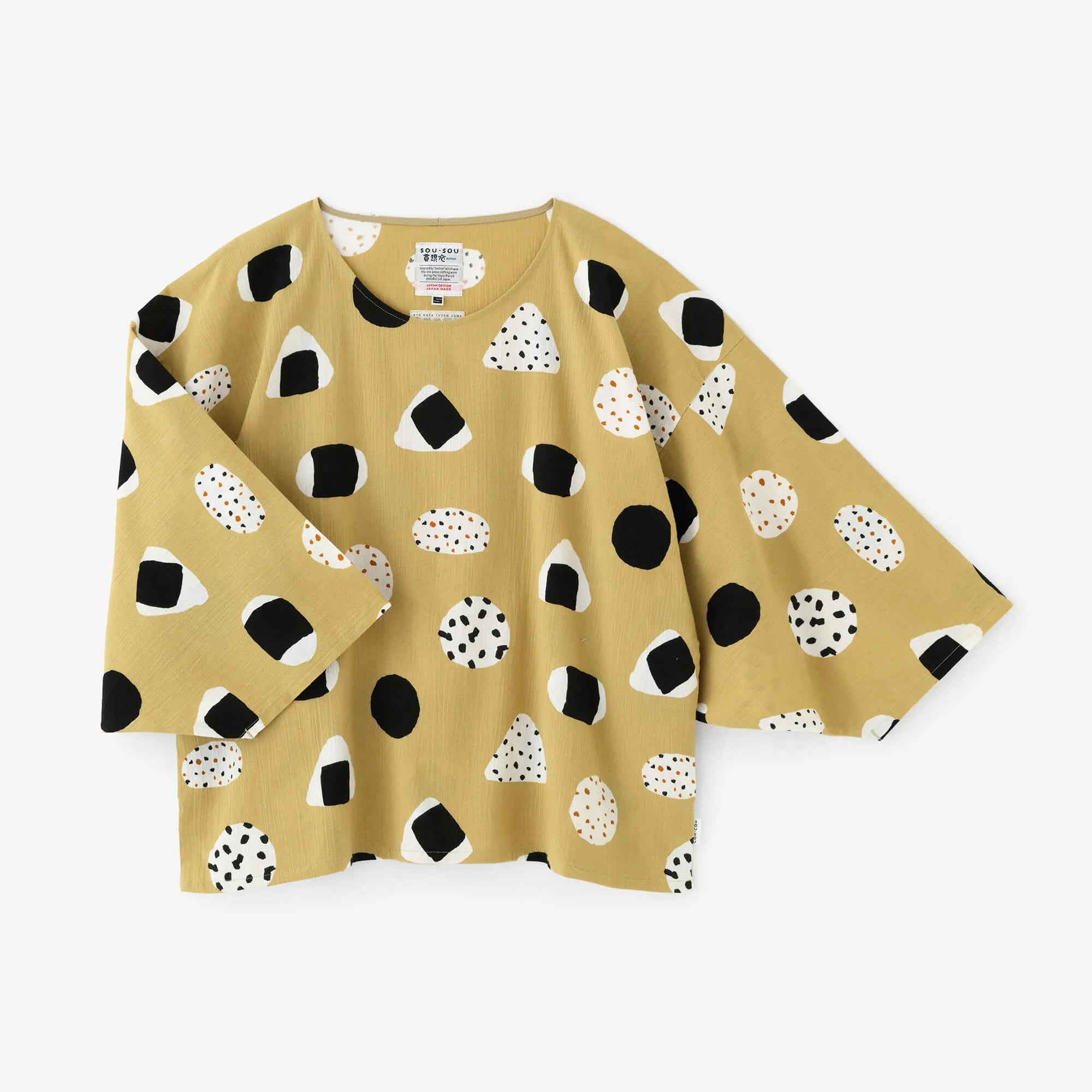 高島縮 20/20 薙刀四角衣（なぎなたしかくい）／おむすび