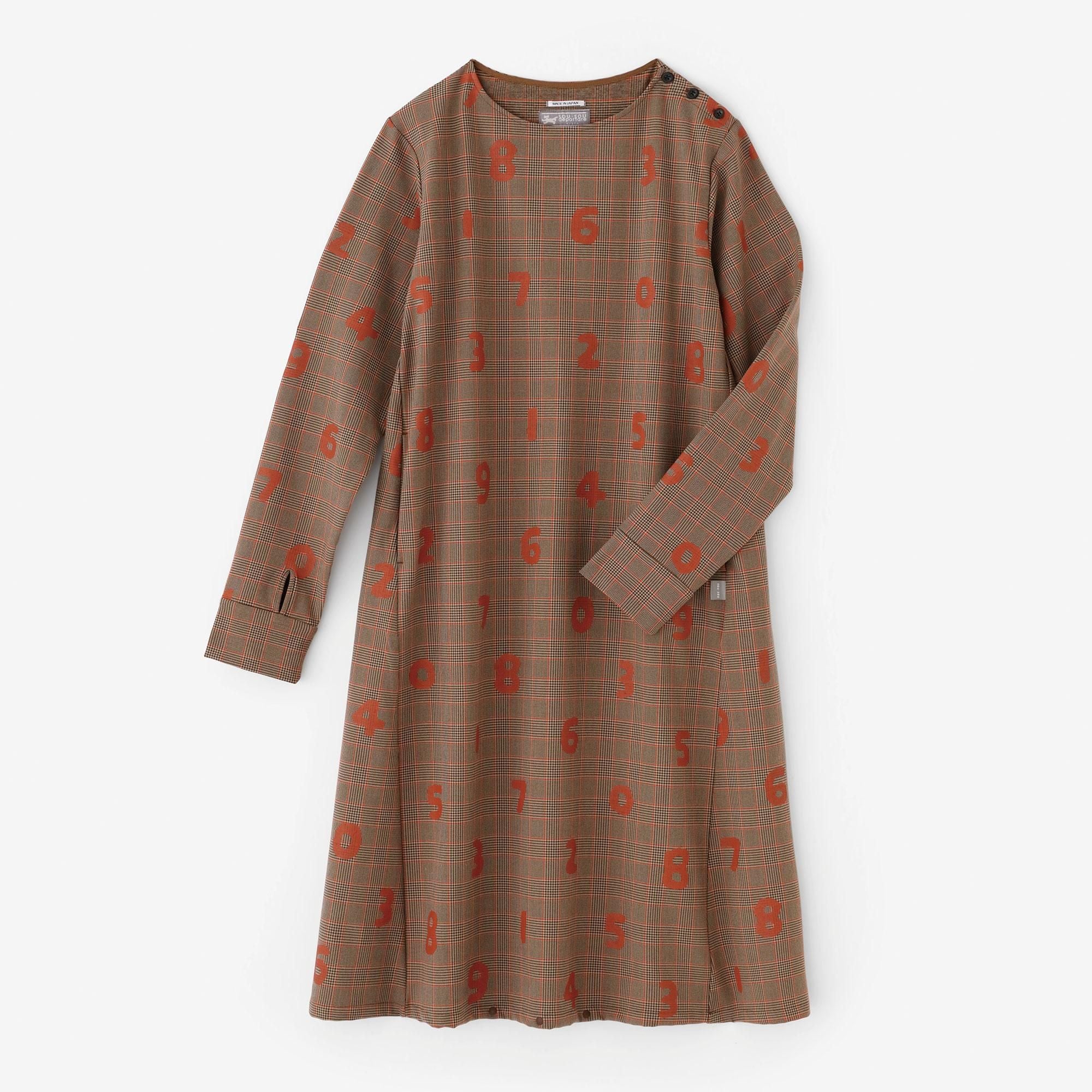 ソフトサーモ(R) 裏起毛チェック BIKEワンピース／SO-SU-U