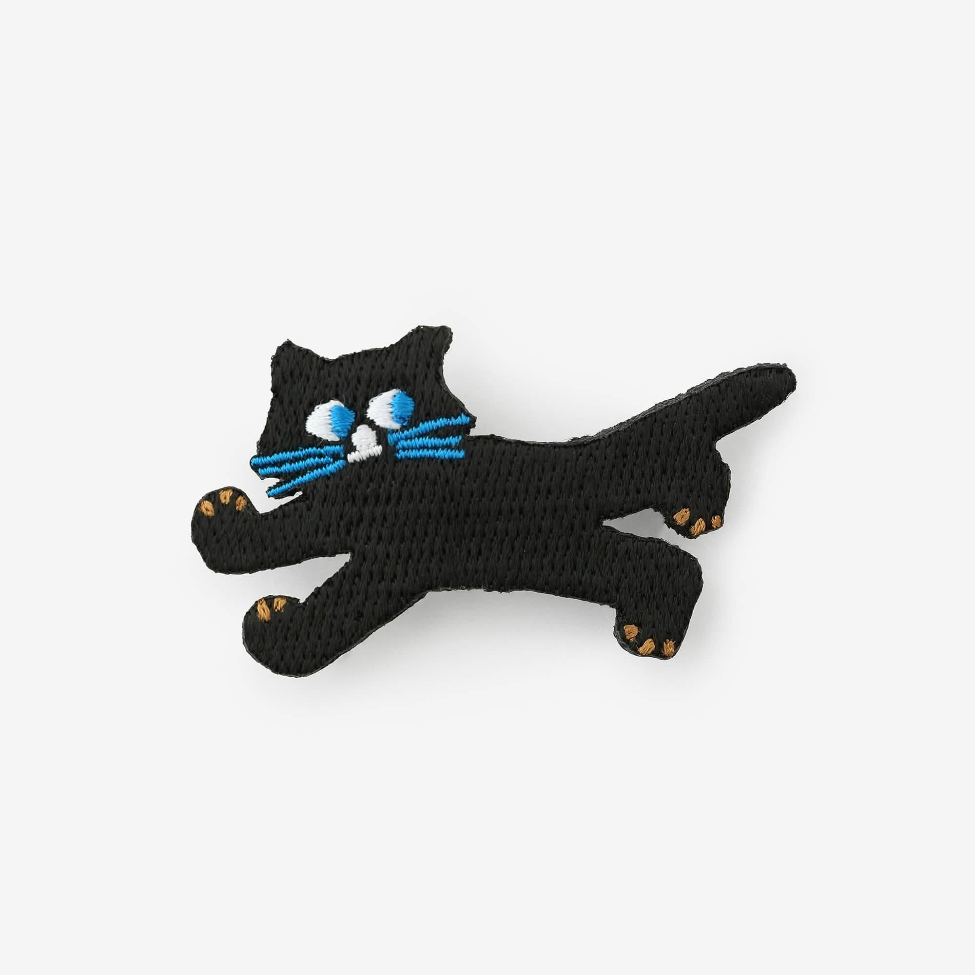 刺繍飾り（ししゅうかざり）／depoニャン ブラック