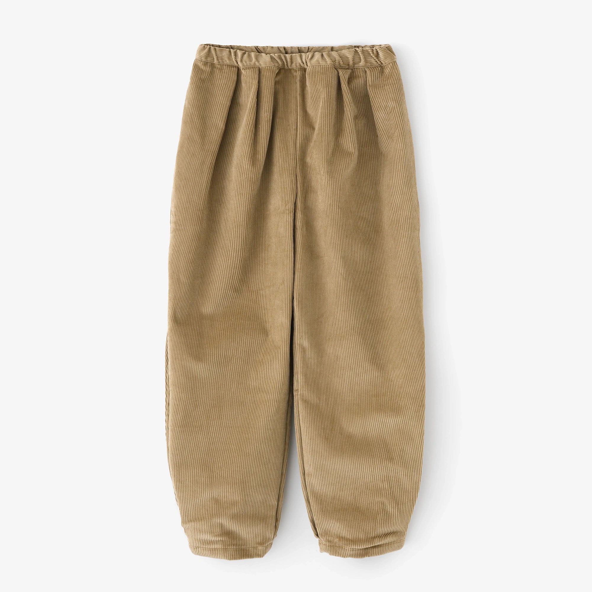 コール天 畝（うね） 二ノ襞（にのひだ）もんぺ つぼみ／榛色（はしばみいろ）