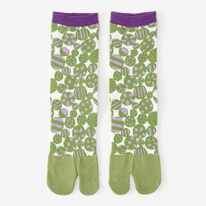 足袋下（普通丈）／うらら 萌黄（もえぎ） 【男・女性用】