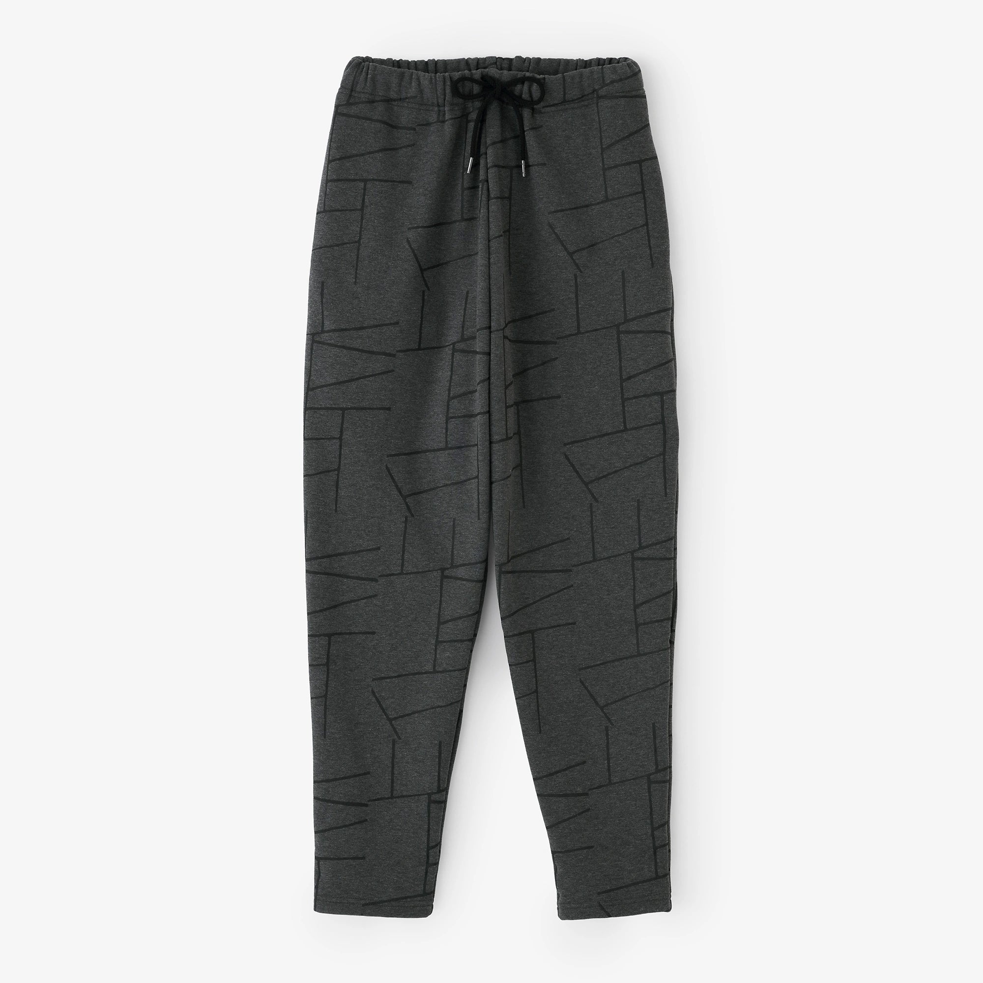 裏起毛フリース イージーテーパードパンツ／阿弥陀（あみだ）ヘザーダークネイビー