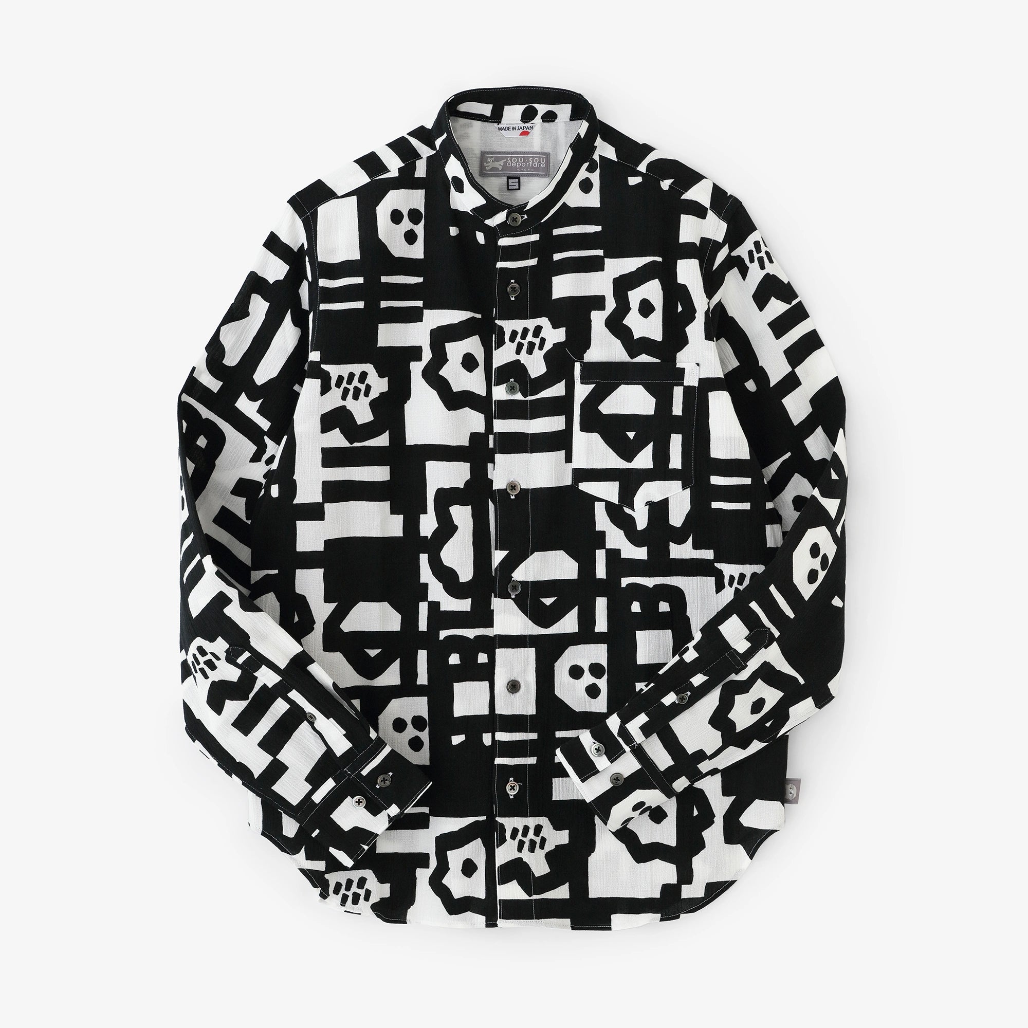 Shiji Takashima 20/20 Chemise à col montant/Cache-cache