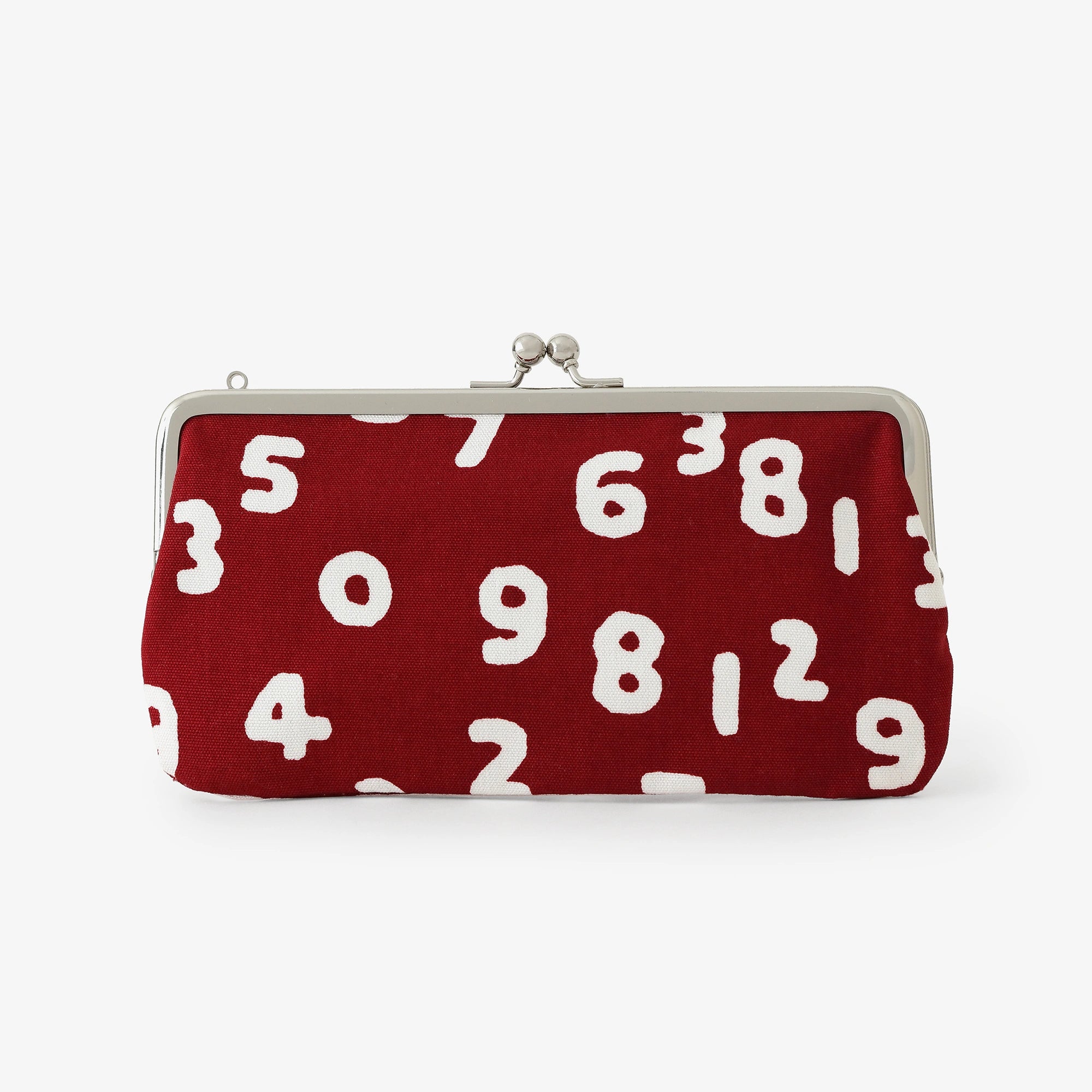 12号帆布 軟（なん）がま口 （横長）／SO-SU-U昆（こん） 深緋（こきひ）