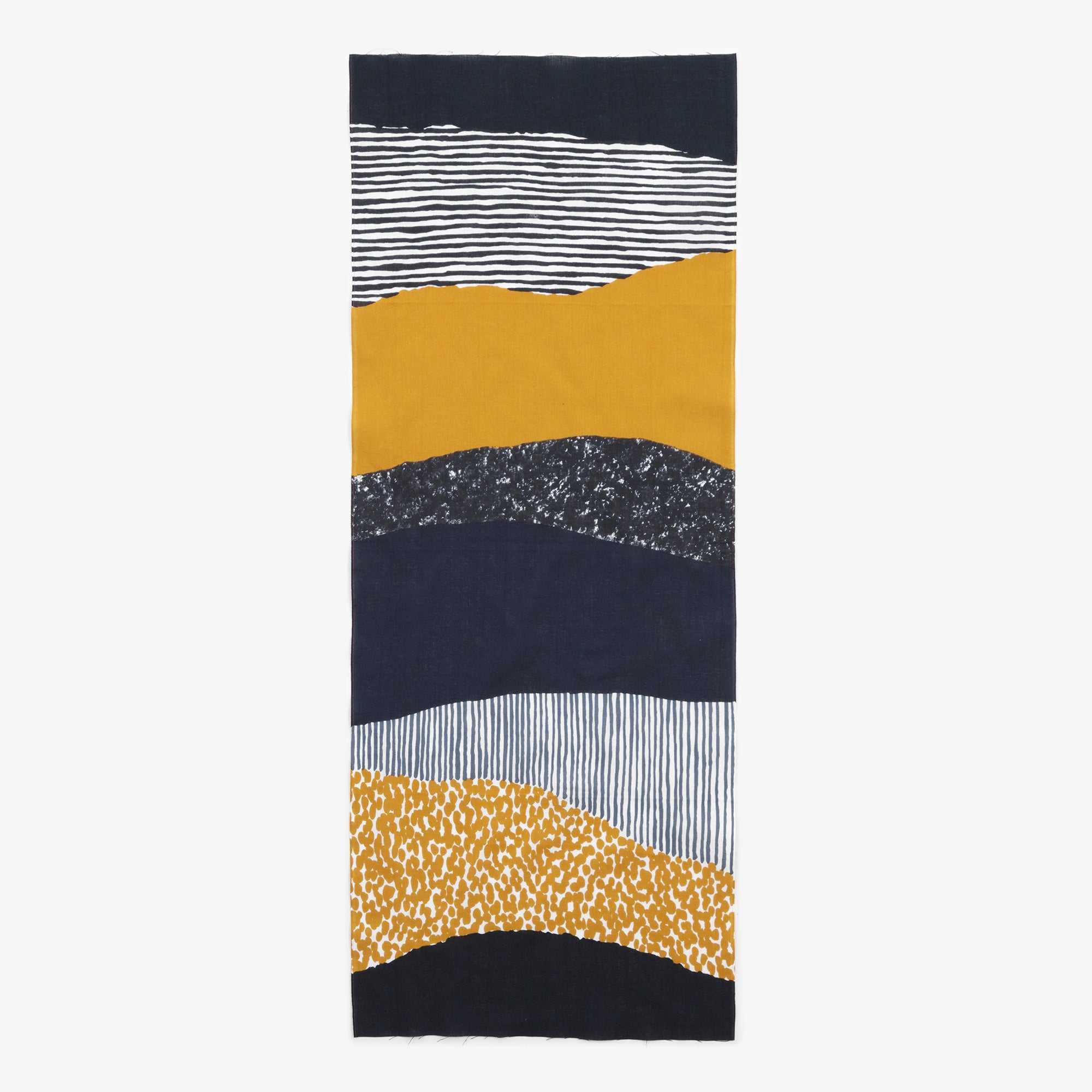 伊勢木綿 textile手ぬぐい／東山三十六峰 黄金畑（ひがしやまさんじゅうろっぽう こがねばたけ）