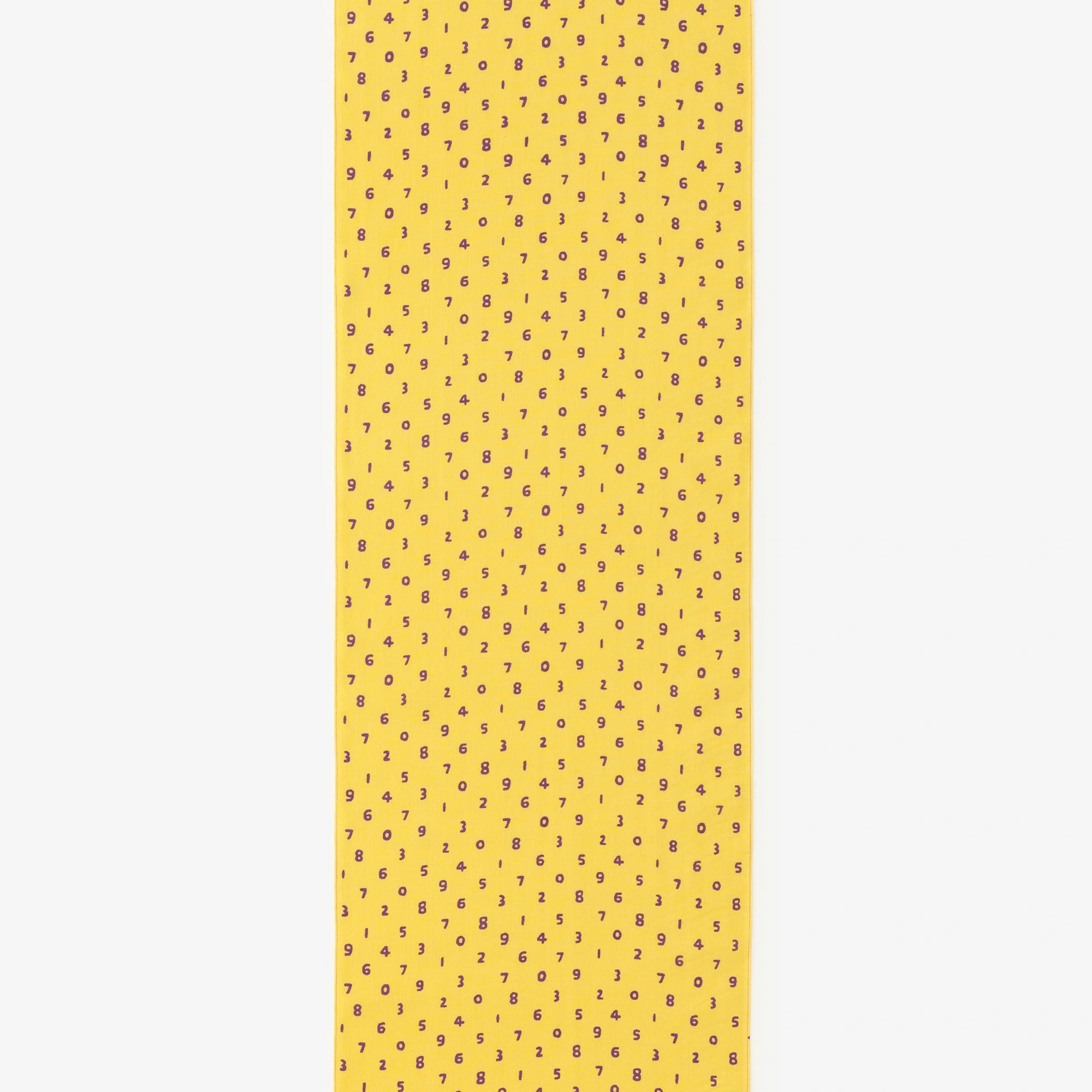 텍스타일 원단 （이세모멘 테누구이)/콩SO-SU-U 노란색과 가지 색상 (ki)쿠치나시컬러) <50cm>