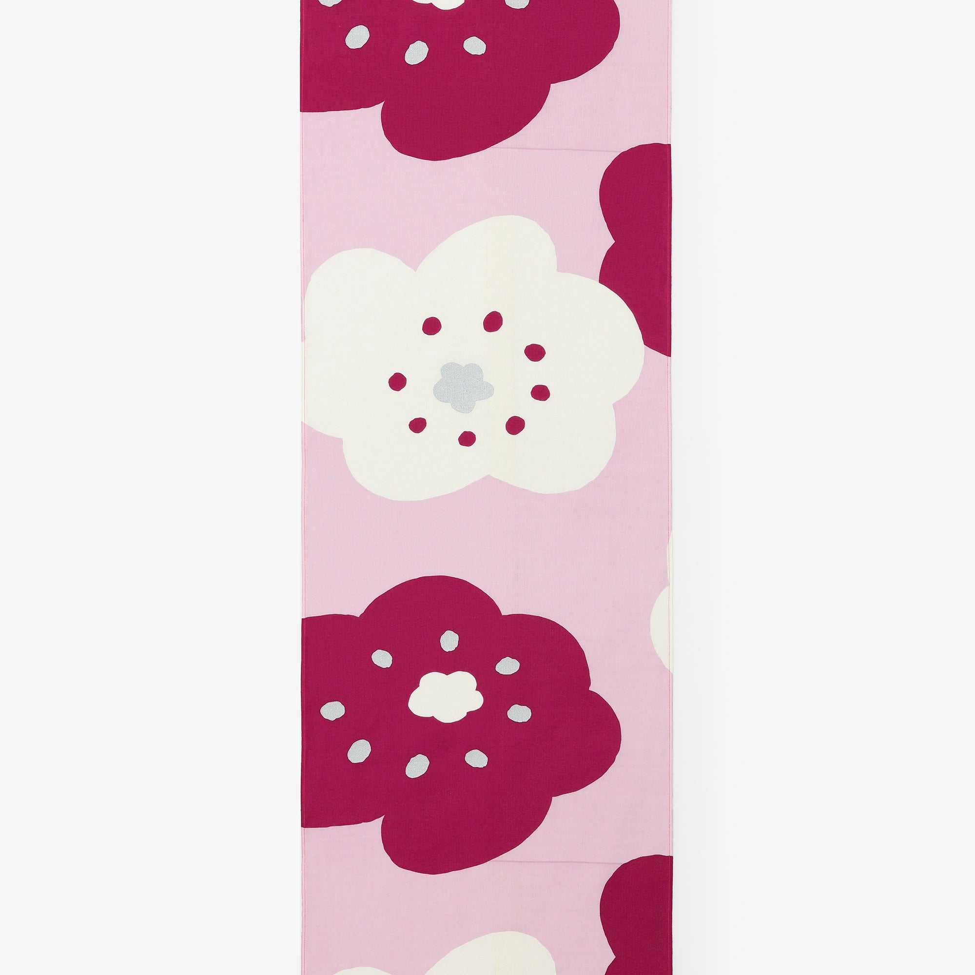 テキスタイル計り売り （伊勢木綿 手ぬぐい）／ほほえみ うすもも＜50cm＞