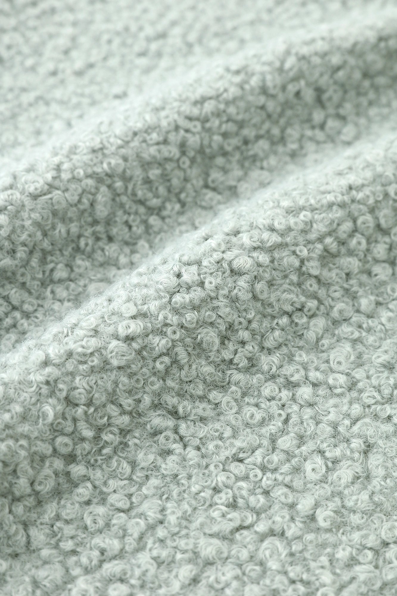 ●ボア ずきんこどもじりそで／あおみどりいろ×さえずり はっこう