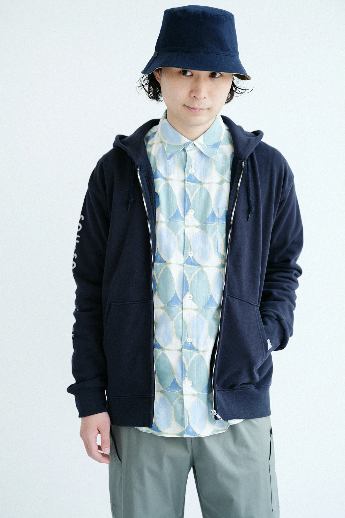 【官網限定】deportare ZIP UP運動帽T [9.7]/深藍