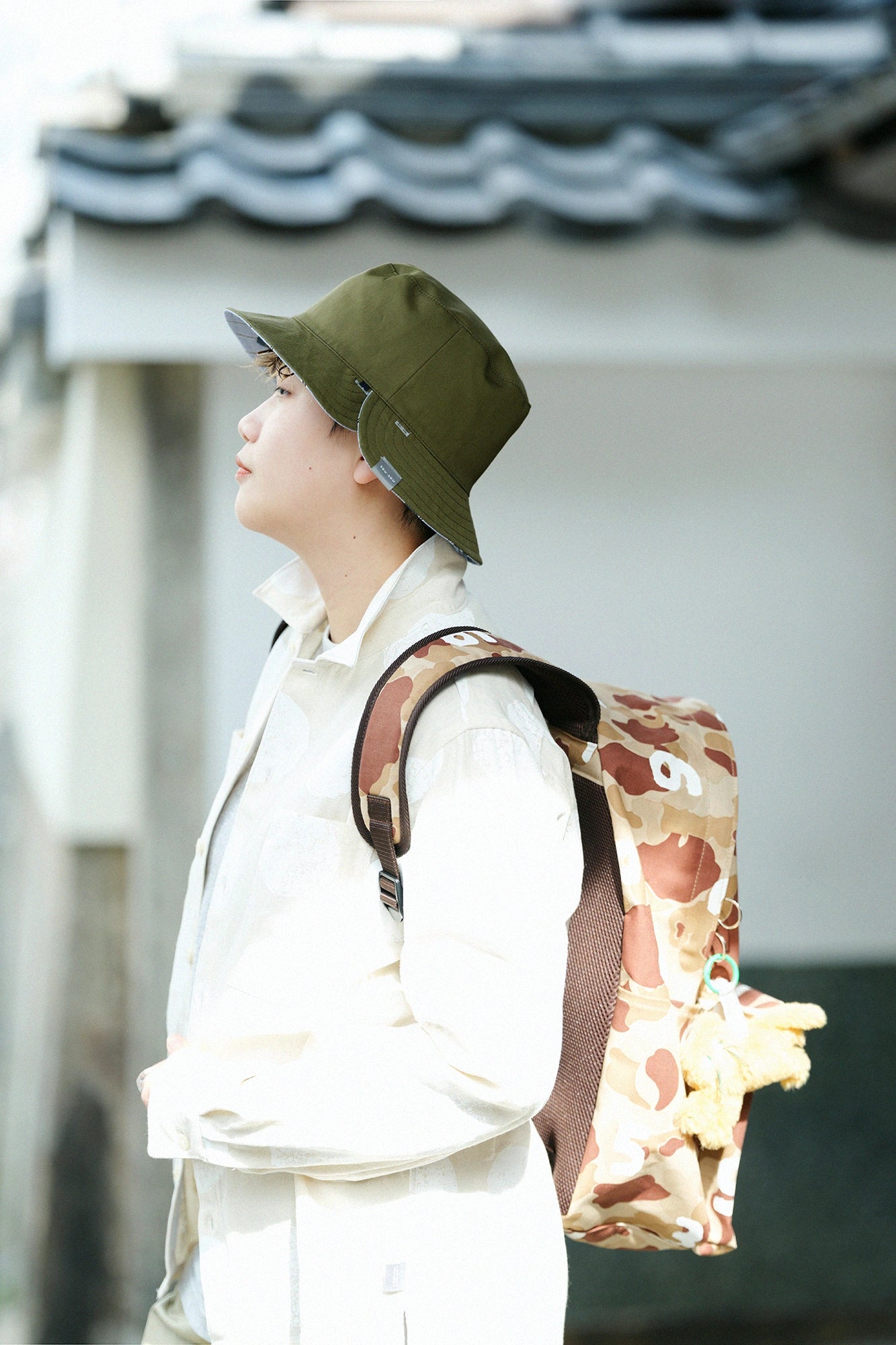 雙面織 d. 背包／duck hunter camo SO-SU-U十數 淡米色